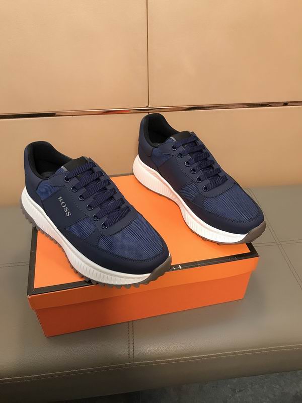 Luxury Navy Blue Boss Sneakers