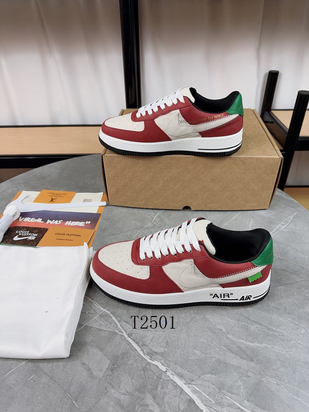 Luxury Red White Green Sneakers