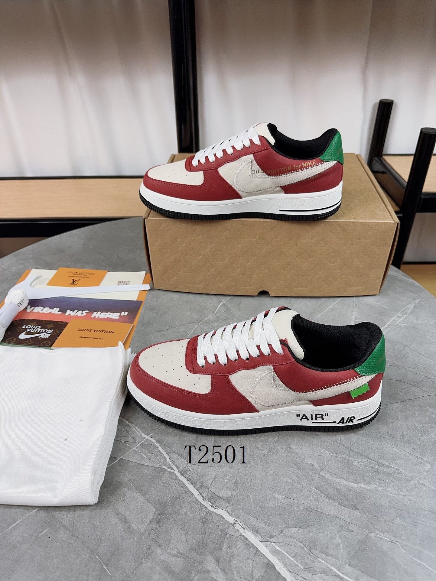 Luxury Red White Green Sneakers