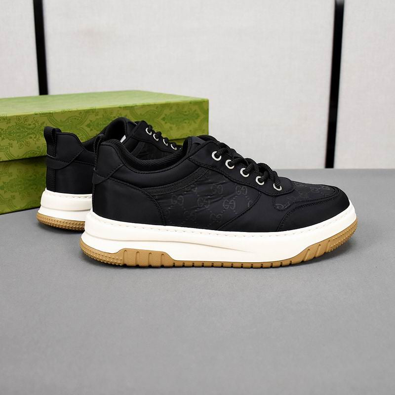 Luxury Black Low Top Sneakers – Casual Streetwear Shoes