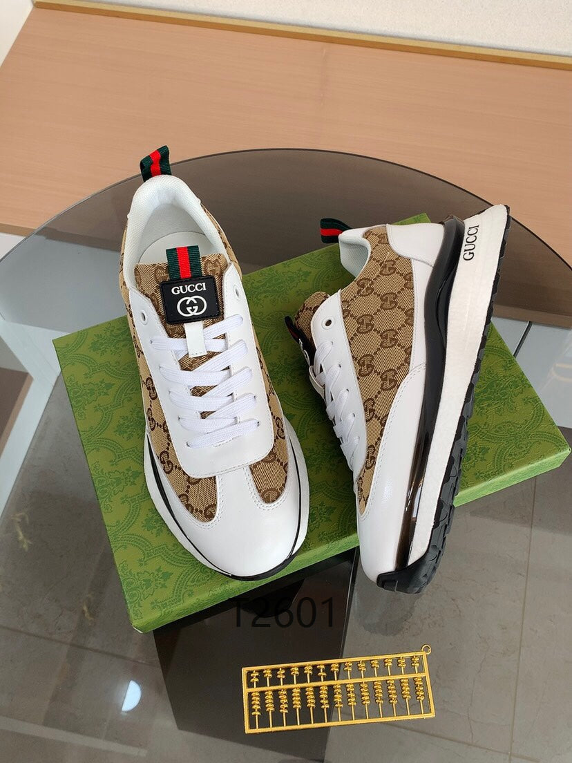 Luxury GG White Runner Sneakers