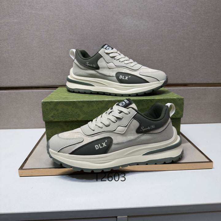 Luxury Grey Runner Sneakers