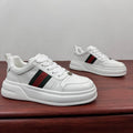 Luxury White Stripe Sneakers