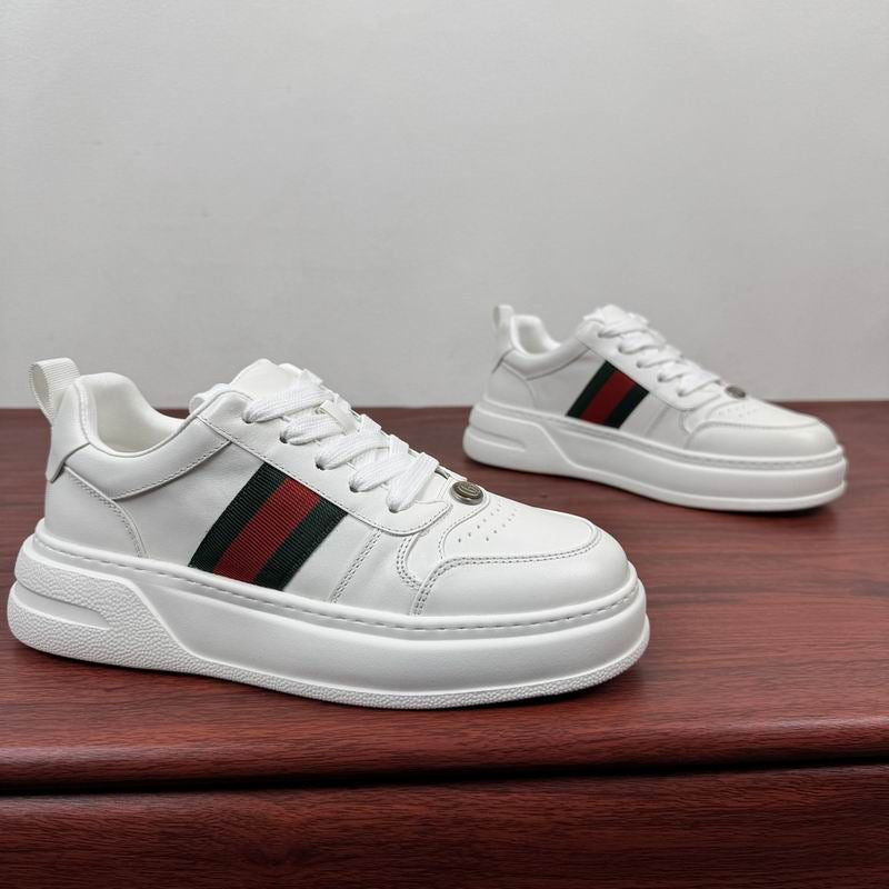 Luxury White Stripe Sneakers