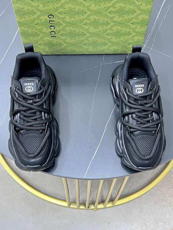 Luxury Black Bubble Sole Sneakers