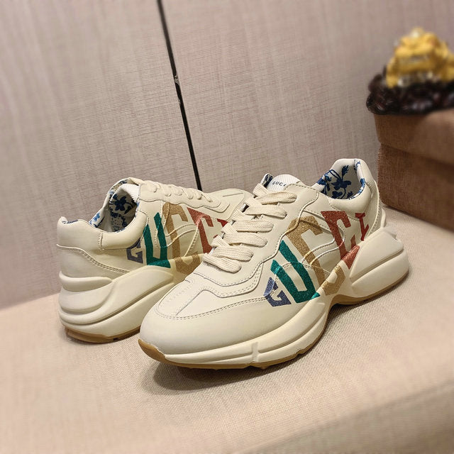 Luxury Designer Cream Sneakers