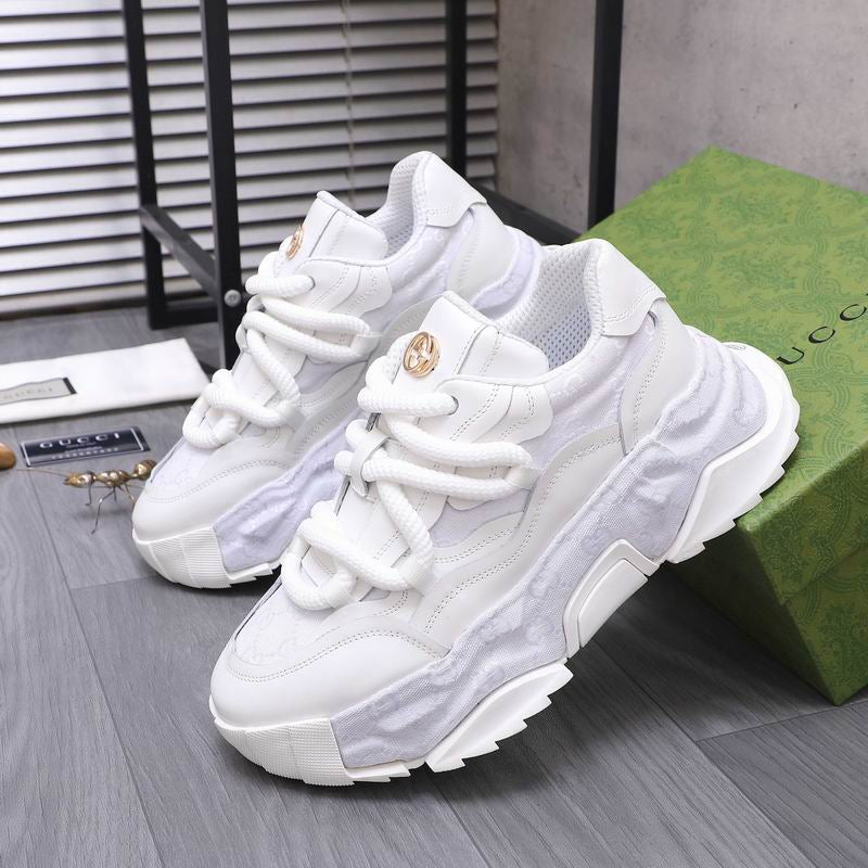 Luxury White Chunky Sneakers – Premium Fashion Shoes