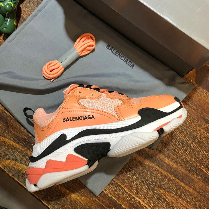 Balenciaga Triple S Peach Orange Sneakers