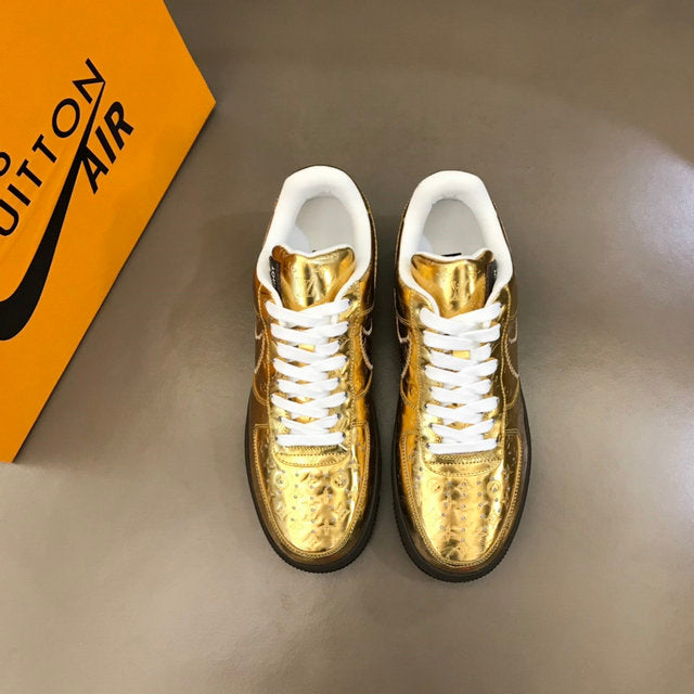 Premium Gold Luxury Sneakers
