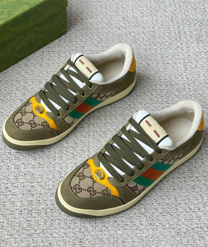 Luxury Olive Designer Sneakers