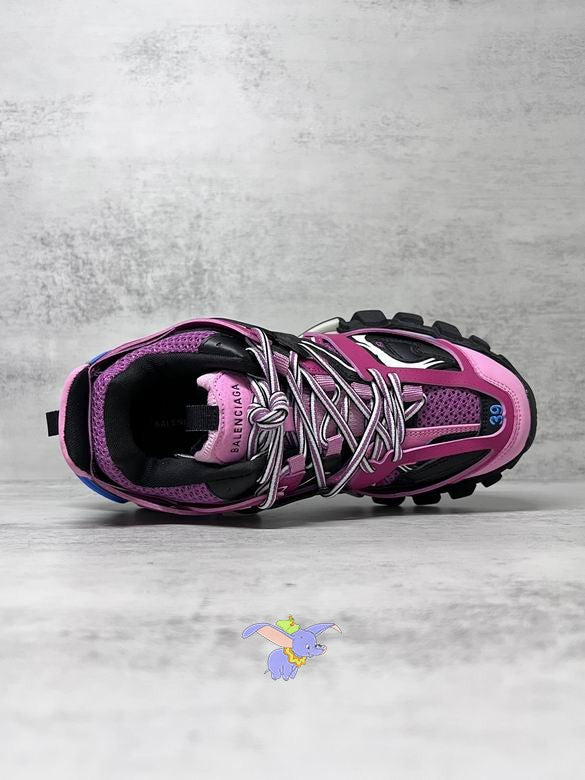 Pink & Blue Chunky Designer Sneakers