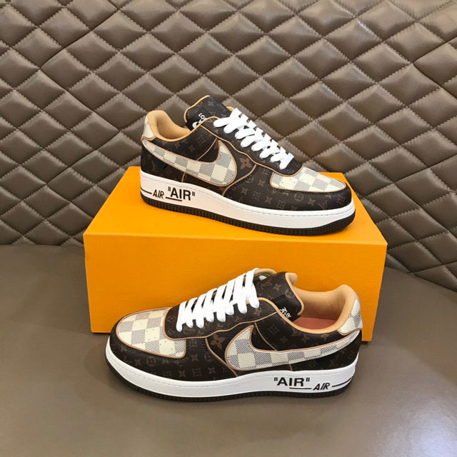 Premium Brown Monogram Luxury Sneakers