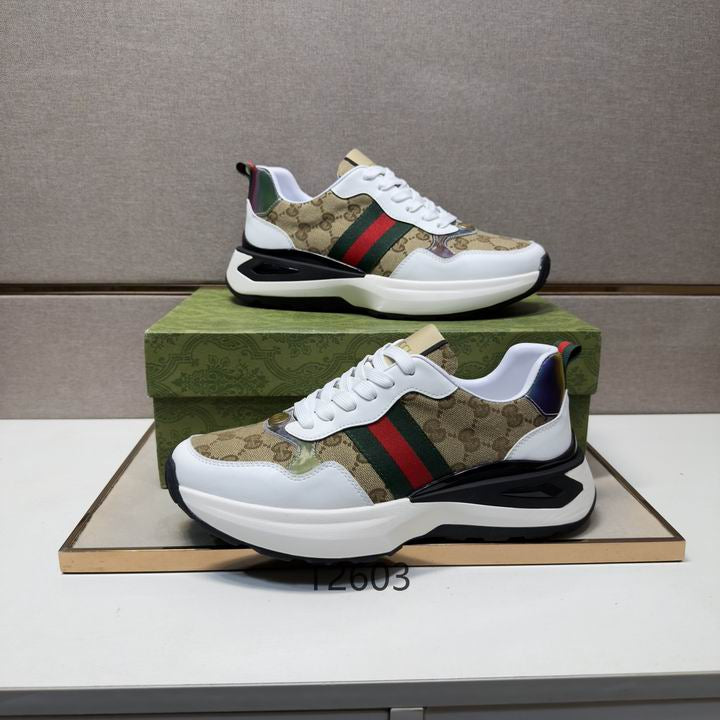 Luxury Beige Runner Sneakers