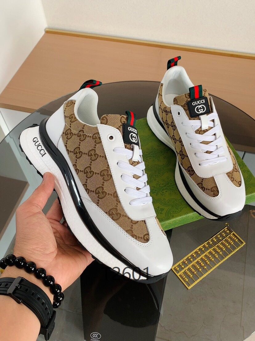 Luxury GG White Runner Sneakers