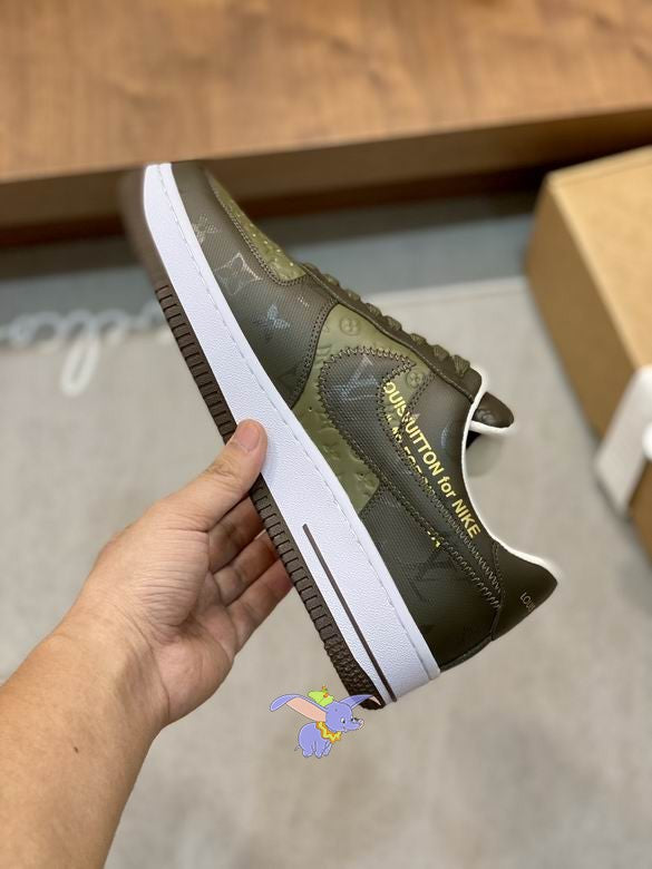 Military Green Air Force Style Sneakers