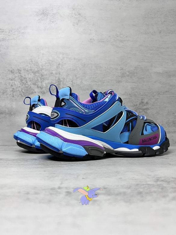 Blue Chunky Luxury Sneakers