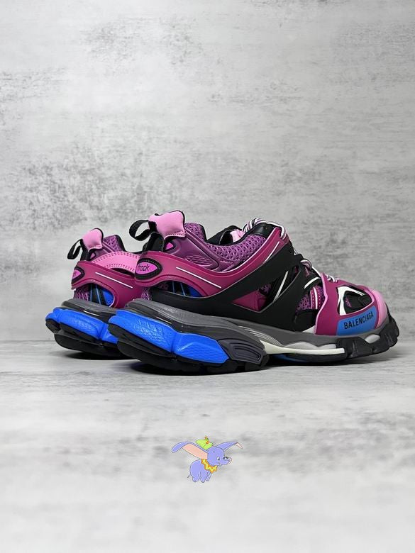 Pink & Blue Chunky Designer Sneakers