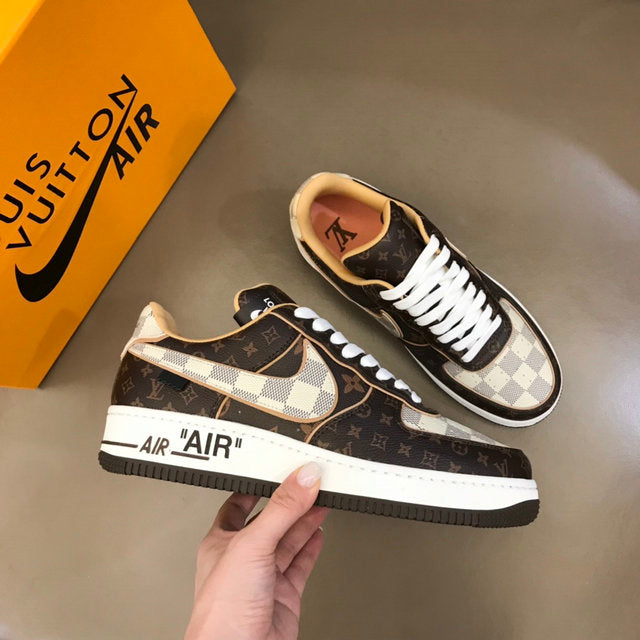 Premium Brown Monogram Luxury Sneakers