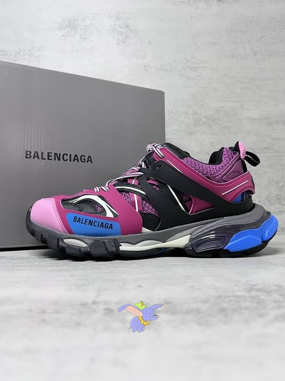Pink & Blue Chunky Designer Sneakers