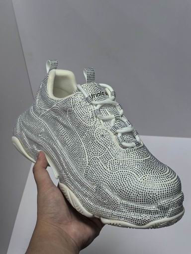 Balenciaga Crystal Rhinestone Sneakers