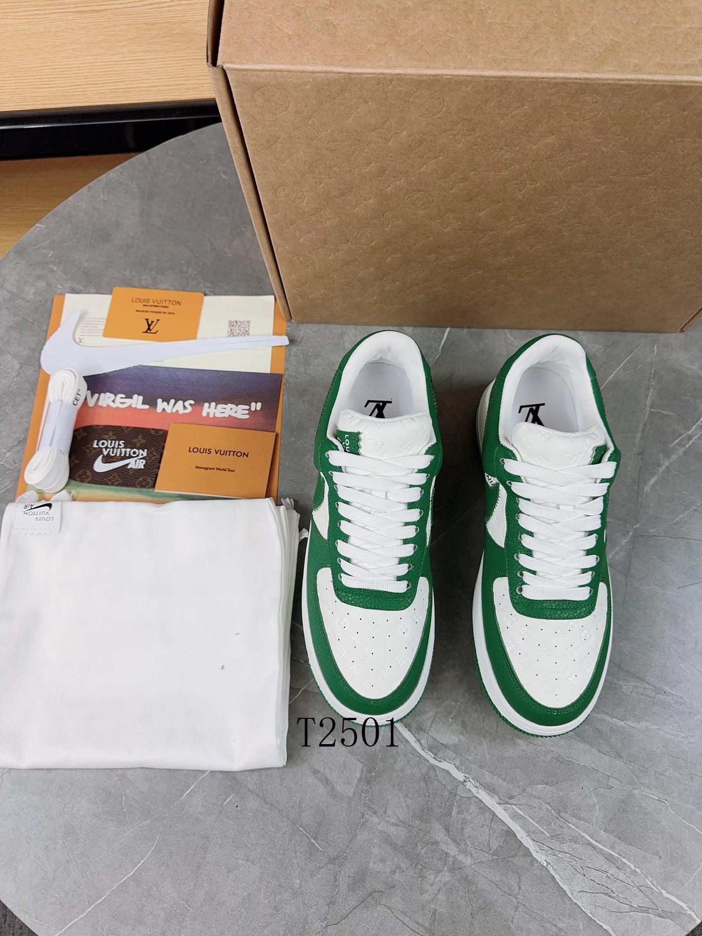 Luxury Green White Sneakers
