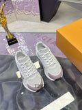 Luxury Silver White Chunky Sneakers
