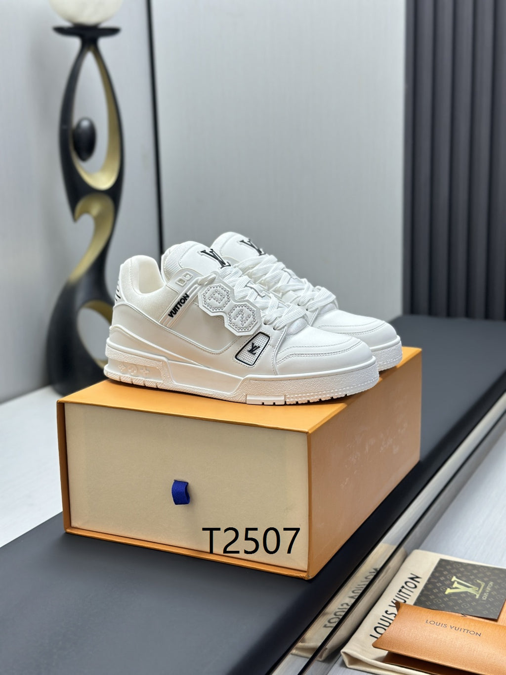 Luxury White Designer Sneakers