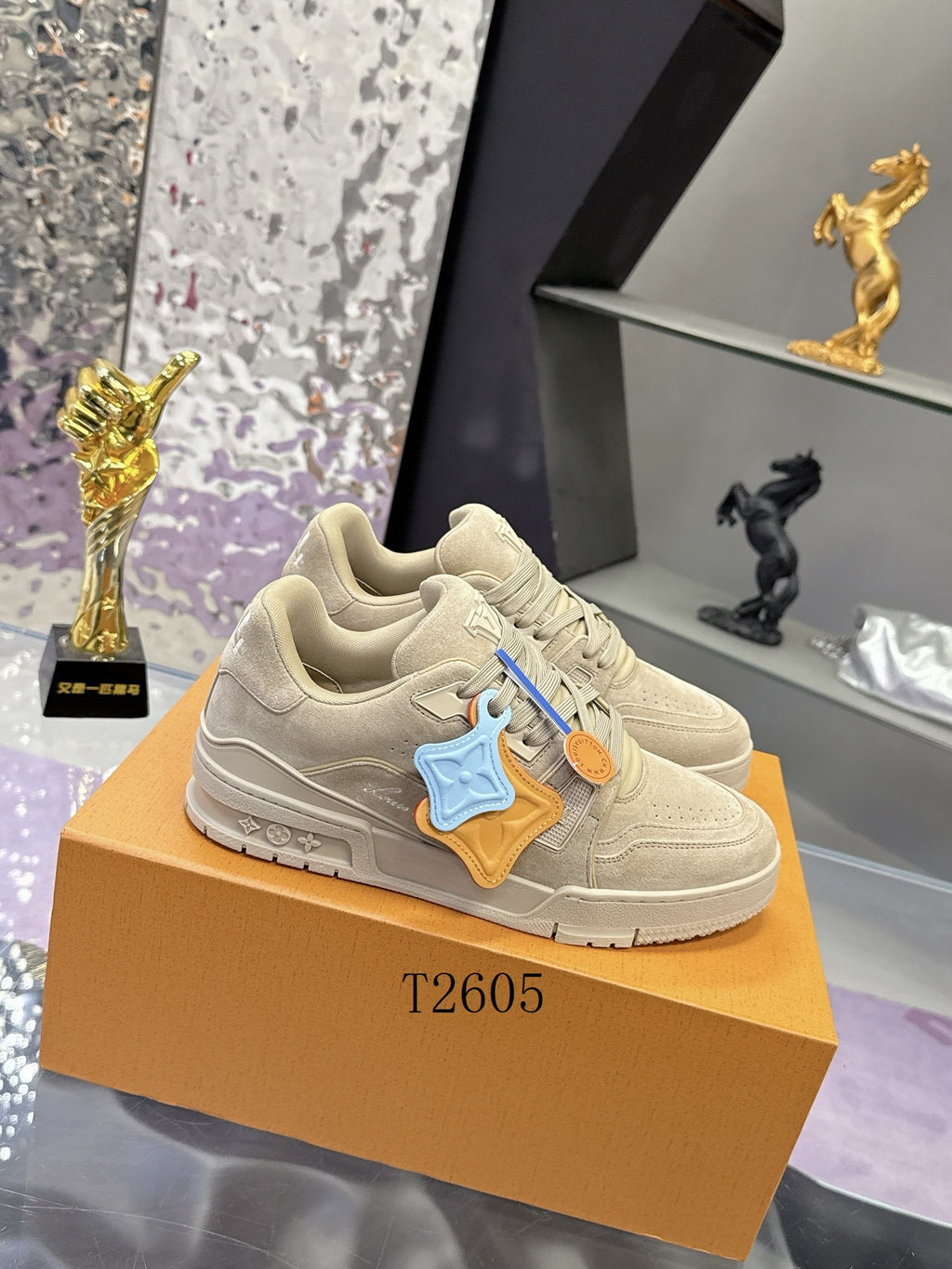 Luxury Beige Designer Sneakers