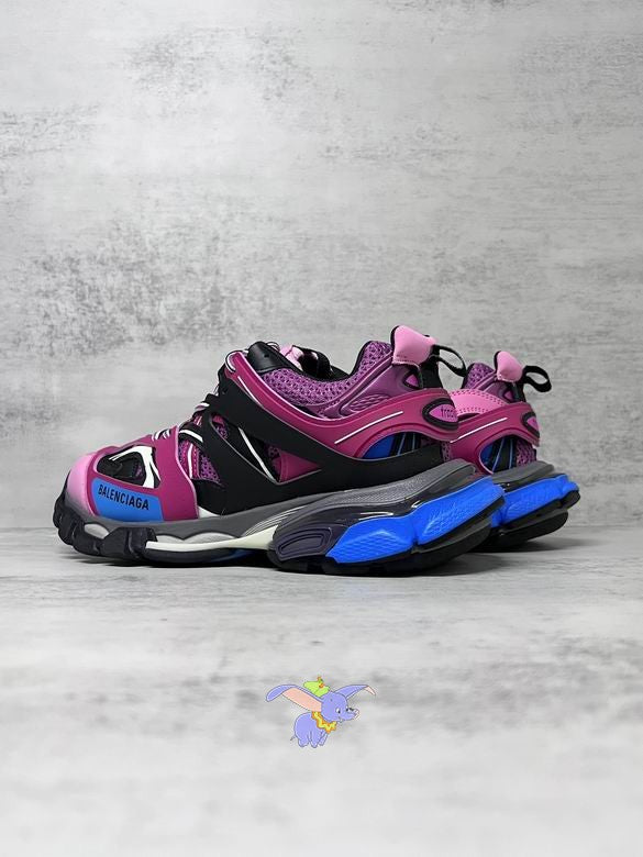 Pink & Blue Chunky Designer Sneakers