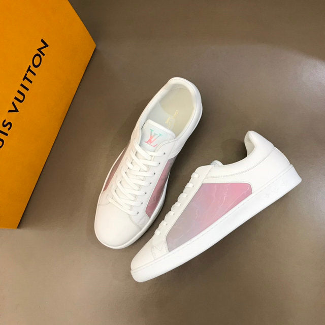 Premium White & Pink Luxury Sneakers
