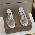 Luxury Check Panel Sneakers