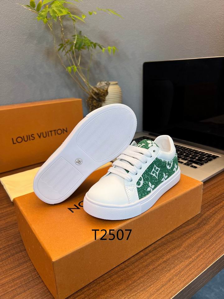 LV Style Green Designer Sneakers – White/Green