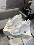 Luxury White Low-Top Sneakers