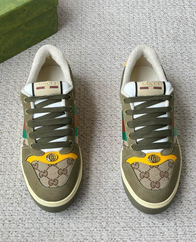 Luxury Olive Designer Sneakers