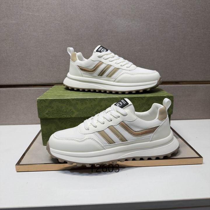 Luxury White Runner Sneakers