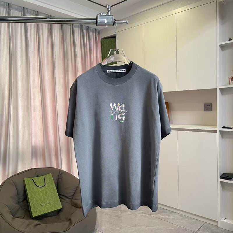 Alexander Wang Grey Minimal Logo T-Shirt
