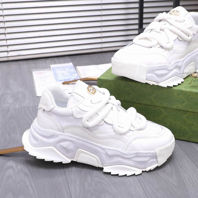 Luxury White Chunky Sneakers – Premium Fashion Shoes
