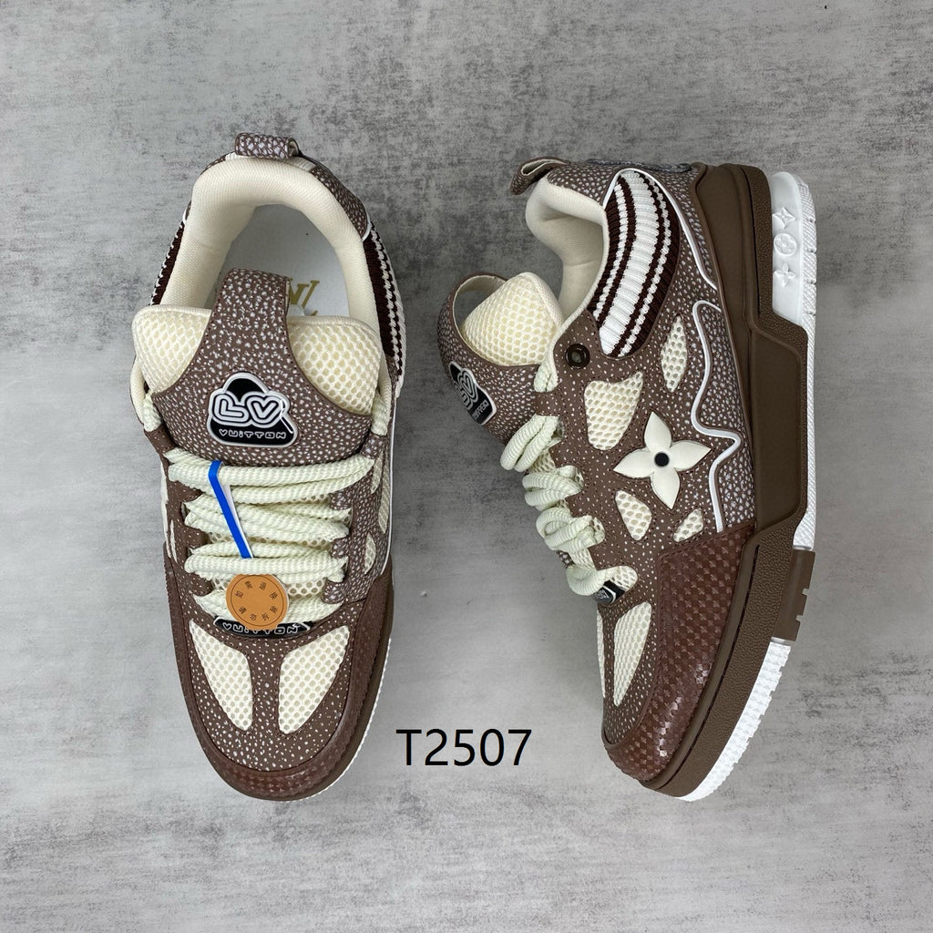 Luxury Brown Designer Sneakers