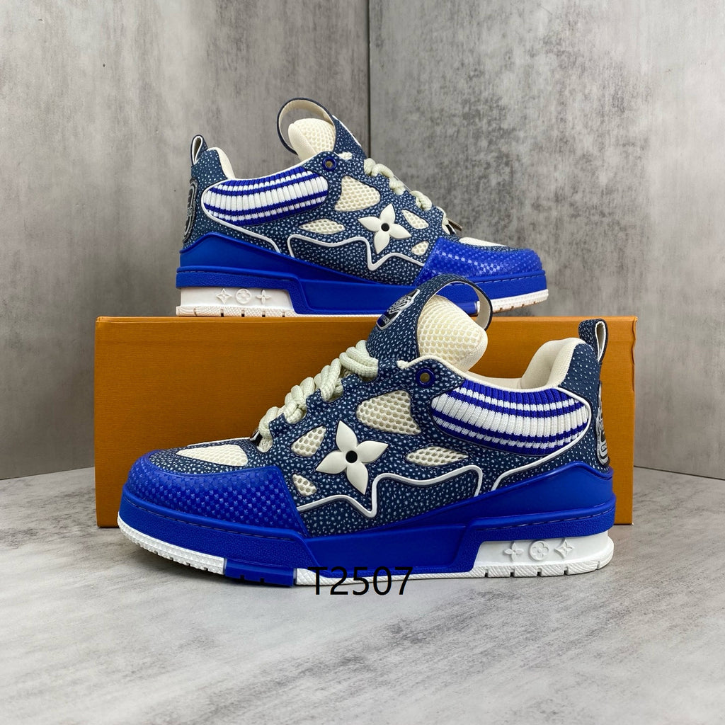 Luxury Blue Designer Sneakers