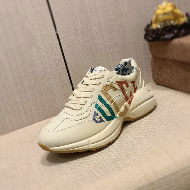 Luxury Designer Cream Sneakers