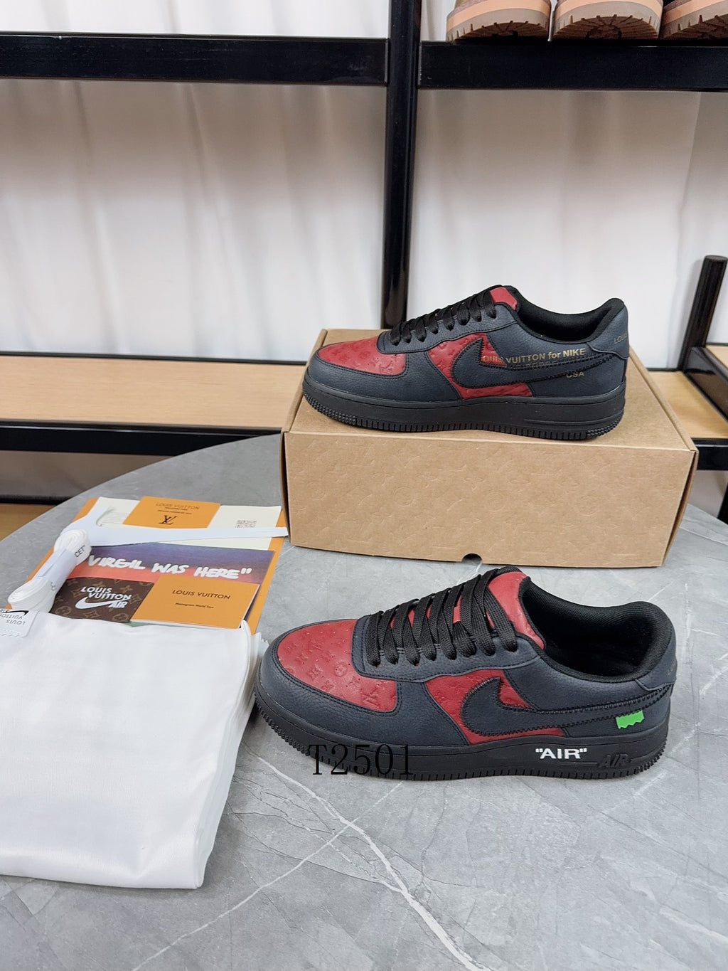 Luxury Black Red Sneakers