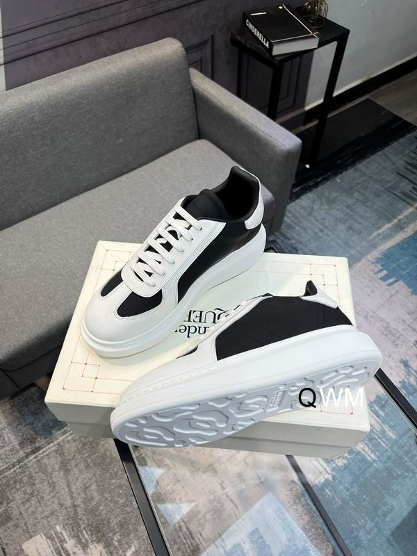 Luxury Black & White Casual Sneakers