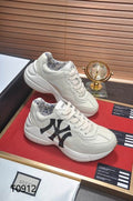Luxury Chunky NY Sneakers – White & Black