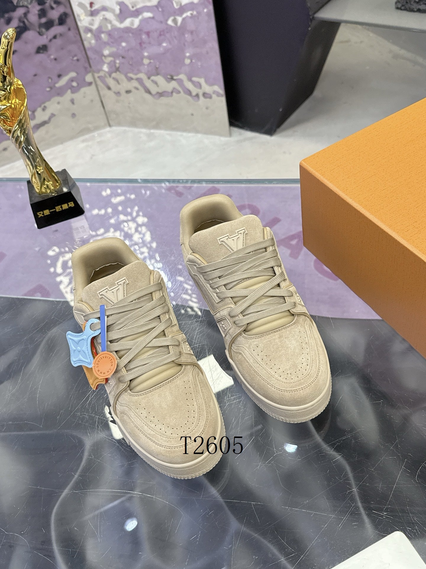 Luxury Beige Designer Sneakers
