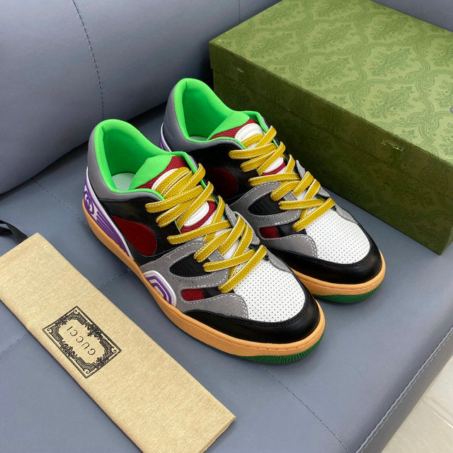 Luxury Retro Colorblock Sneakers – Streetwear Fashion Shoes
