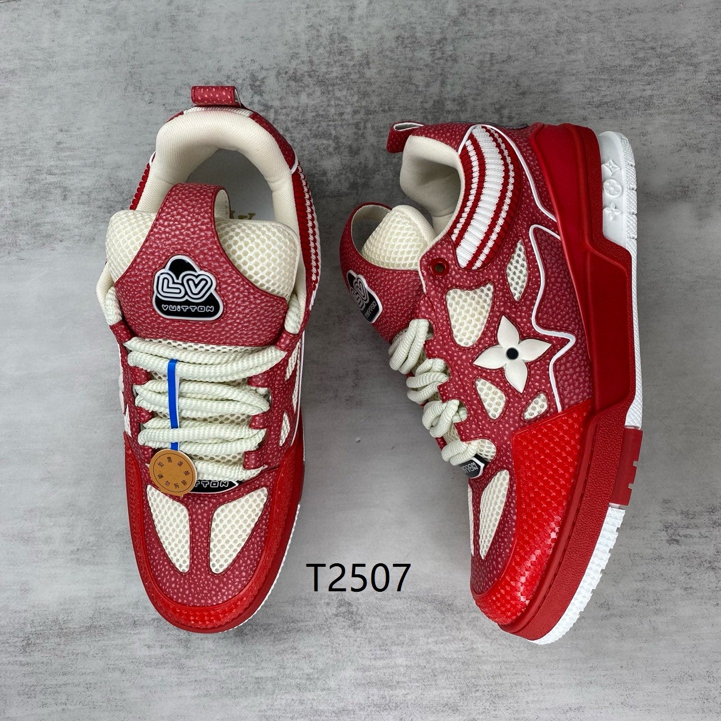 Luxury Red Designer Sneakers