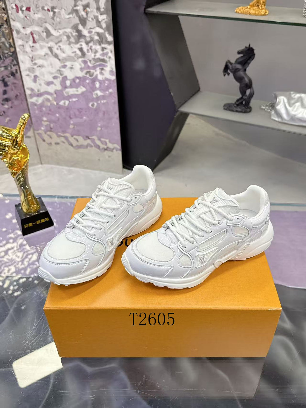 Luxury White Chunky Sneakers