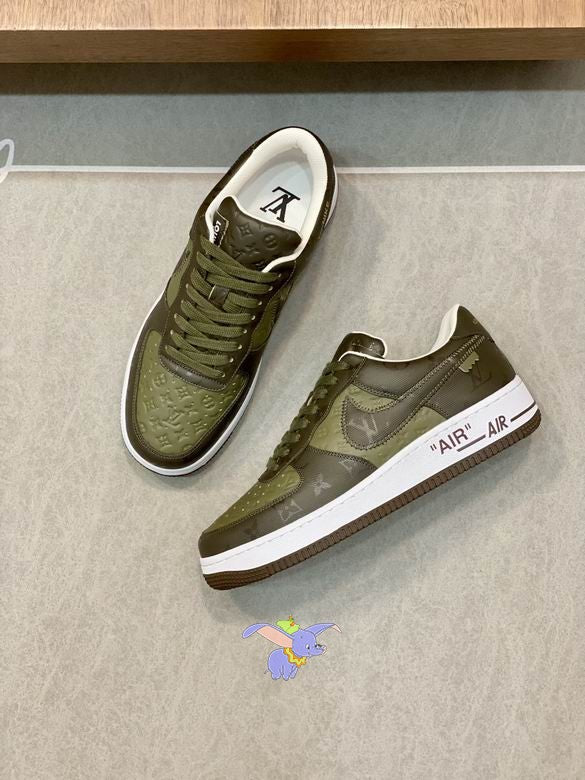 Military Green Air Force Style Sneakers