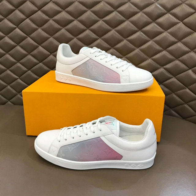 Premium White & Pink Luxury Sneakers