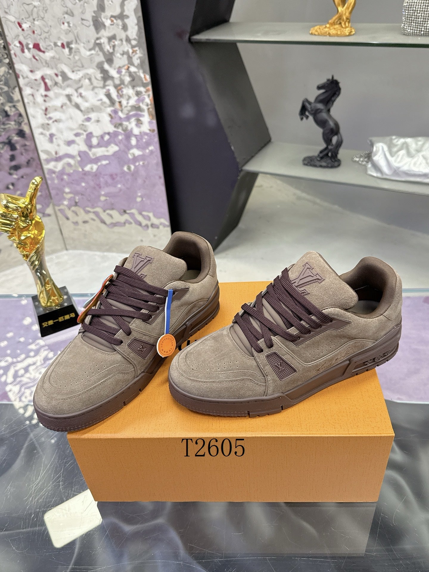 Luxury Brown Designer Sneakers